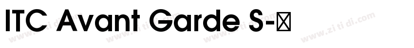 ITC Avant Garde S字体转换